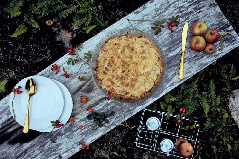 Skandinavischer Apfelkuchen „Äppelpaj“