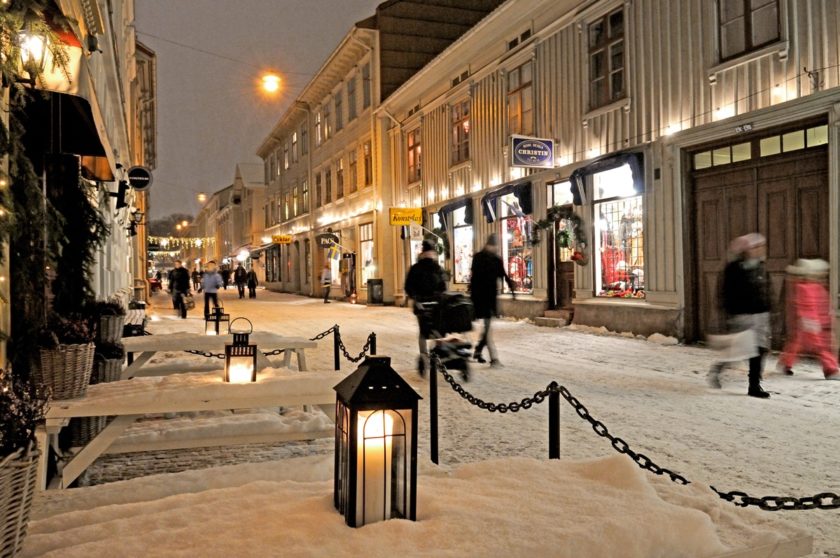 winterliches Städtchen