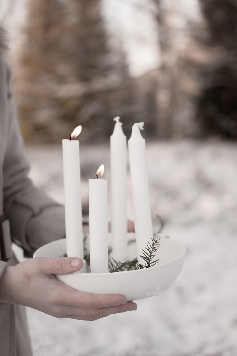 Skandinavische Adventskranz-Ideen