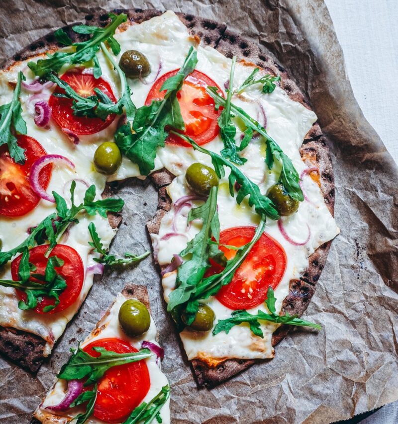 Rezept für nordische Knäckebrotpizza
