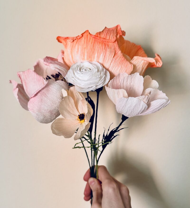 Papierblumen aus Göteborg an Mittsommer